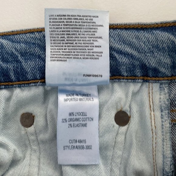 ❗️SOLD❗️Agolde Nico Distressed High Rise Nico High Rise Slim Fit Jeans Size 31 - Picture 12 of 13